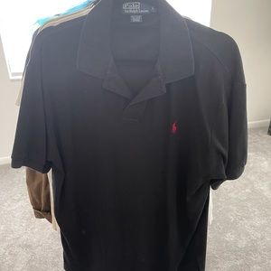 Black Polo Golf Shirt Large